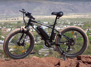 Ecotric Explorer 26 inches 48V Fat Tire Electric Bike with Rear Rack (EXP-MB)