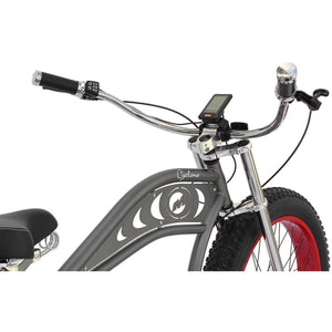 MICARGI CYCLONE 500W Chopper Style Fat Tire Cruiser Electrical Bicycle - Ebikecentric