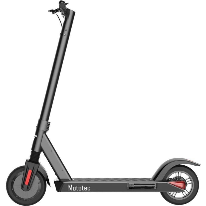 MotoTec City Pro 36v 8ah 350w Lithium Electric Scooter Black - Ebikecentric