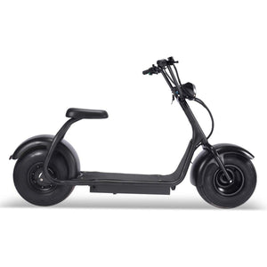 MotoTec Fat Tire 60v 18ah 2000w Lithium Electric Scooter Black - Ebikecentric