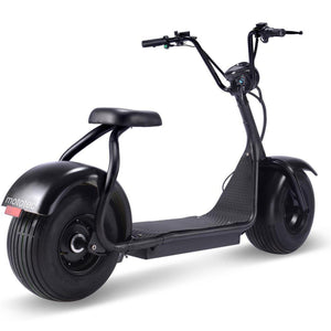 MotoTec Fat Tire 60v 18ah 2000w Lithium Electric Scooter Black - Ebikecentric