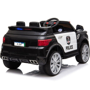 MotoTec Police Car 12v Black (2.4ghz RC) - Ebikecentric