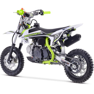 MotoTec X1 70cc 4-Stroke Gas Dirt Bike Green - Ebikecentric