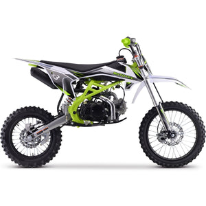 MotoTec X2 110cc 4-Stroke Gas Dirt Bike Green - Ebikecentric