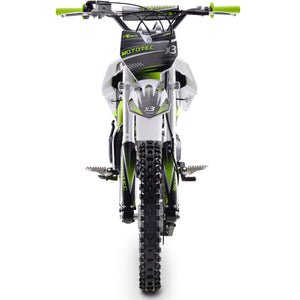 MotoTec X3 125cc 4-Stroke Gas Dirt Bike Green - Ebikecentric