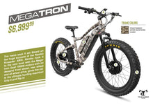 Load image into Gallery viewer, RAMBO MEGATRON 1000W 48V/17AH 2WD Fat Tire Electric Hunting Ebike - Ebikecentric